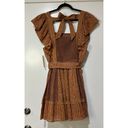 Cleobella  Earth Day Mini Dress Size Large NWT Terracotta Patchwork Photo 9