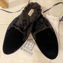 Birdies Black Faux Fur Slip-ons Photo 1