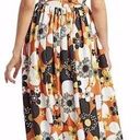 The Bar Dodo Or Jenny Long Midi Dress Flower 7 Brown Print Sz Small NWT Vintage Look Photo 1