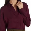 Vince 
Stretch Silk Button-Up Shirt size Small (b24) Photo 5