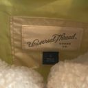 Universal Threads UNIVERSAL THREAD Sherpa Jacket Cream w/ Light Green Pocket Size Small Photo 3