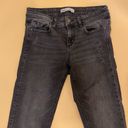 ZARA  Black Faded Distressed Mid Rise Raw Hem Denim Skinny Jeans Size 4 Photo 1