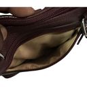 Giani Bernini  Womens Quilted Dome Satchel Handbag Maroon Leather Zipper Photo 6