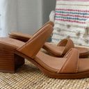 Madewell  The Saige Double-Strap Brown Leather Block Heel Sandals Women’s Size 7 Photo 1