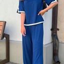 Lounge NWT Matching Blue  Set wear Work From Home Outfit Photo 0