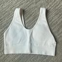 Aerie White Ribbed Bralette Photo 0