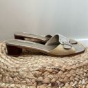 Brighton  “Lyric” Platinum Buckle Mule Dressy sandals Size 9 M Photo 2