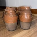 Brown Heeled Booties Size 10 Photo 2