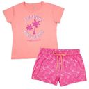 Simply Southern NWT  Womens T-Shirt Shorts Pajama Set Palm Trees Size Medium‎ Photo 1