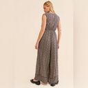 Anthropologie Anthro Bila 77 Camden boho rayon wide leg v neck jumpsuit large Photo 15