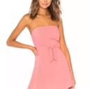 by the way. Revolve Jenny Tube Front Tie Textured Coral Mini Dress small Photo 0