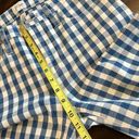 J.Crew  Vintage Straight High Rise Blue & White Gingham Jeans Size 26 Photo 14