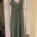 Peppermayo Teal Satin Maxi Dress Photo 1