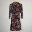 Tommy Hilfiger  Paisley Printed Tie-Waist Shirt Dress Women's Size 4 3/4 Sleeves Photo 5