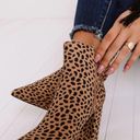 Guess The Cora Cheetah Print Bootie Size 7 Tan Black K255 Photo 0