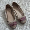 mix no. 6 Sz 7 Mesh Embroidered  Ballet Flats Nude Pink Purple Photo 1