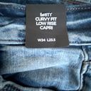 Silver Jeans New  Womens Curvy Fit Low Rise Capri Blue Jeans 24x23.5 XXS Photo 4