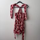 Topshop Red Floral Halter Romper Photo 1