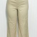 Princess Polly  Women's High-rise Wide Leg Cropped Khaki Pants Jeans Tan Size 4 Photo 0