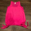 Tyr. Dual Adjustable Side Tie Tank Top Bright Hot Pink S SM Small Quick Dry Tunic Photo 5