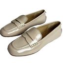 Sam Edelman  Loafers Shoes Size 7.5 Beige Womens Patent Leather Tucker Penny Photo 0