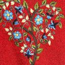 Coldwater Creek  Heart Embroidered Sweater Photo 3