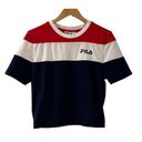 FILA  Cropped Crewneck Short Sleeve Tee T-Shirt Juniors Size Large Tilly’s Photo 0