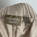 Krass&co Naturals d&. Tan Linen Shorts 1X Photo 3