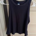 Edge Fitted Lettuce- Rib-Knit Tank Photo 0