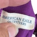 American Eagle Y2K AEO  purple print triangle bikini top size Large Photo 2