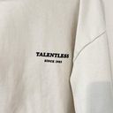 Talentless  Tan Black Graphic Print Circle Hoodie Sweatshirt Unisex Small S Photo 3