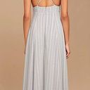 Lulus NWT Lulu’s Women’s Elevate Light Grey Embroidered Maxi Dress Size XS Photo 1