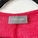 Wooden Ships  Red Love Oversized Crop Knit Sweater  Sz XS/S Photo 3