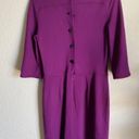 Zac Posen  Z Spoke Plum Mock Neck Jersey Knit Dress Size S Photo 2