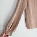 Umgee NWT  Women’s Drawstring Neckline Cowl Neck Off Shoulder Sweater Tan Small Photo 10