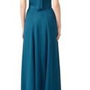 Yumi Kim  Keyhole Halter Starlet Teal High Slit Maxi Cocktail Gown NWT Photo 3