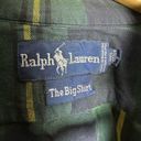 Polo Vintage  Ralph Lauren Oversized Plaid Shirt Size 6 EUC Photo 4