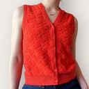 Givenchy 1970s  Orange Sweater Vest Size S Photo 4