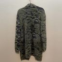 FATE. Green + Black Open Front Long Sleeve Printed Cardigan - Large Photo 6