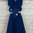 La Femme NWT  Blue Cut Out Cocktail Special Occasion Dress Full Skirt Size 2 Photo 1