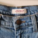 Vibrant super distressed skinny jeans style #P1378 size 3 waist 13.5" Photo 5