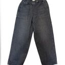 Madewell  Pull-On Relaxed Jean in Chelford Wash Large‎ Black Jeans Black Denim Photo 5