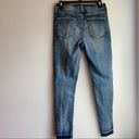 Aeropostale  High Waisted Jegging Distressed Jeans Sz 8 Raw Hem Photo 7