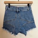 Revice Denim REVICE- Venus Star Denim Jean Shorts Distressed Raw Hem Festival Boho Summer Photo 3