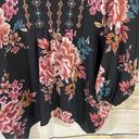 Style & Co floral boho handkerchief hem peasant blouse women’s Size Medium Photo 9