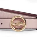 Coach  Horse & Carriage Signature Buckle Belt, Pink, Size Small $128 Photo 0