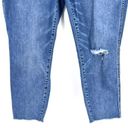 J.Crew  Women's Vintage Straight Jeans Distressed Ripped Medium Wash Size 32 Photo 4