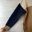 Madewell  Hickory Turtleneck Sweater in Colorblock Size S Photo 5