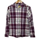 Cabela's  Maroon Plaid Long Sleeve Button Up Shirt Women's Large Photo 0