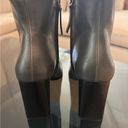 Mango Rectangular / Square Toe Grey Heeled Boots Photo 4